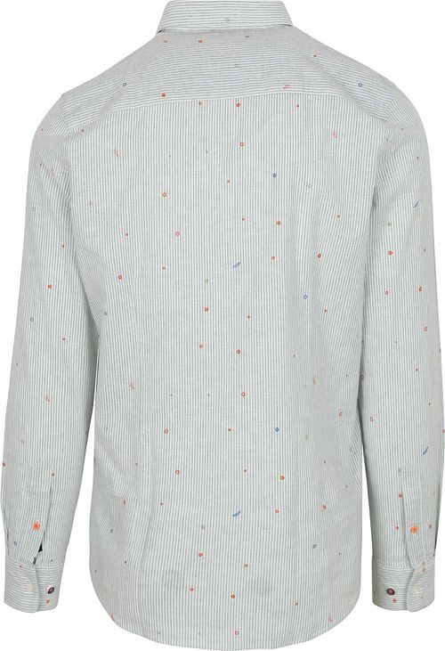 Camisa NZA Emerson mezcla de lino verde Product / Achterkant