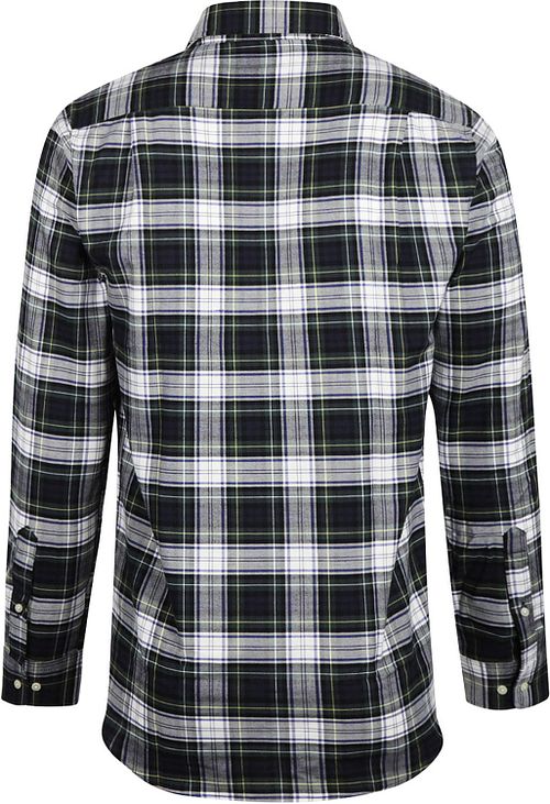 Steppin' Out flanelowa koszula Overshirt w niebiesko-zieloną kratę Product / Achterkant