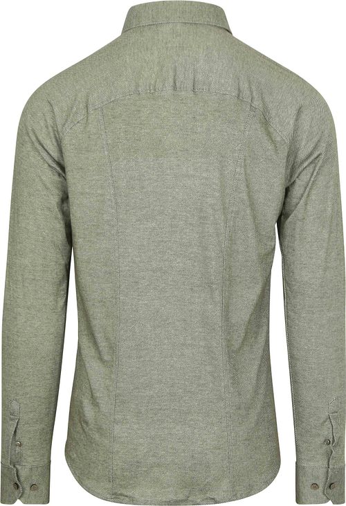 Desoto Skjorta Twill Optik Grön Product / Achterkant