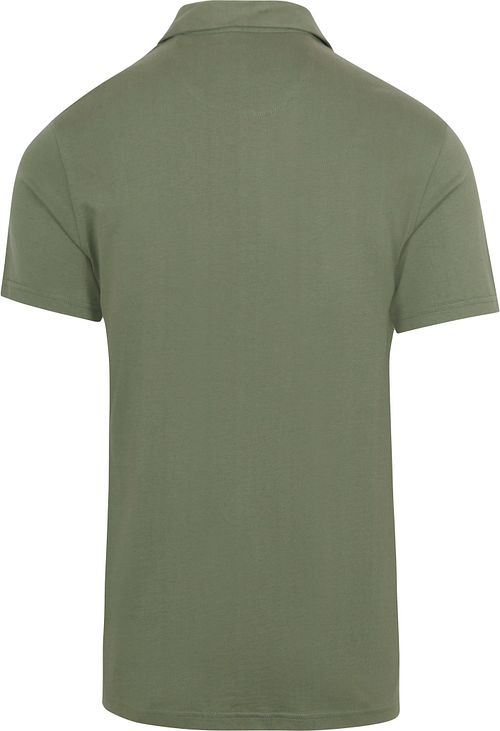 King Essentials koszulka polo The James w kolorze zielonym Product / Achterkant