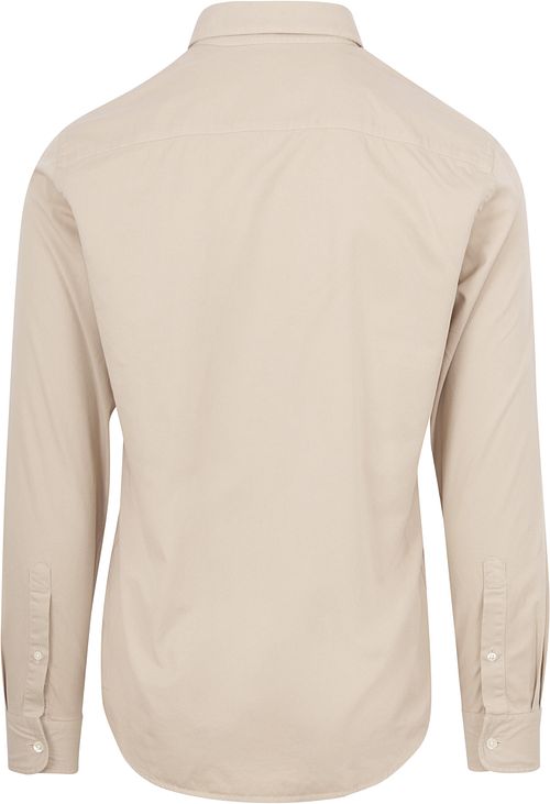 King Essentials The Tommy Overhemd Beige Product / Achterkant