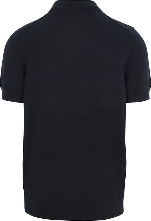 Lyle & Scott Knitted Polo Shirt Navy Product / Achterkant