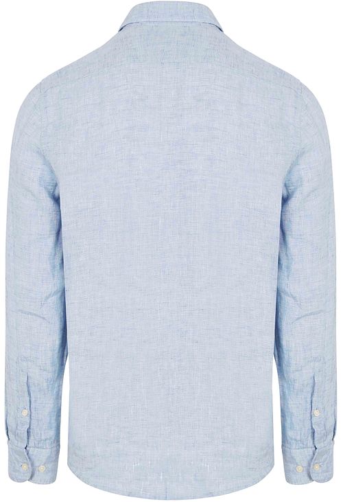 Marc O'Polo Hemd Leinen Hellblau Product / Achterkant