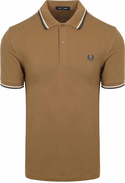 Polo Fred Perry Twin Tipped M3600 Marrone Z60 Product