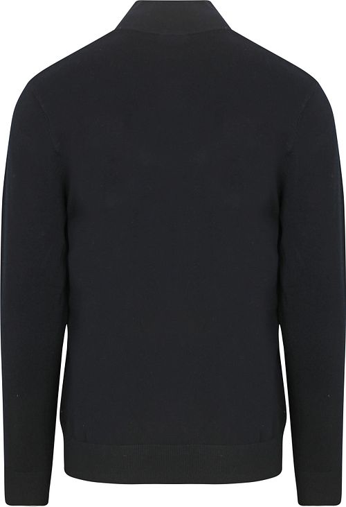 Pullover Profuomo Half Zip Luxury en azul marino Product / Achterkant