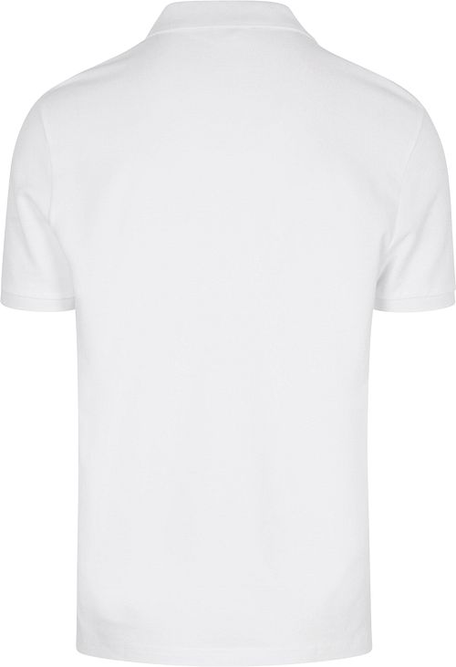 Profuomo Piqué Poloshirt Vit Product / Achterkant