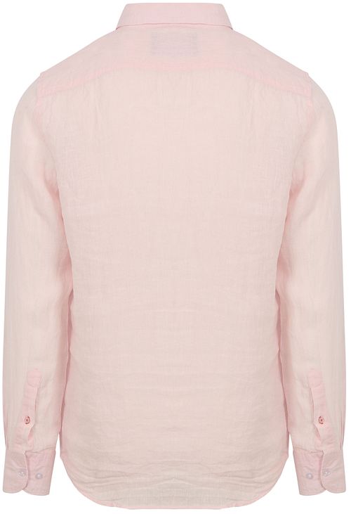 Suitable Camisa de lino rosa claro Product / Achterkant