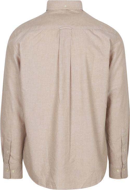 Gant Skjorte Oxford Beige Product / Achterkant