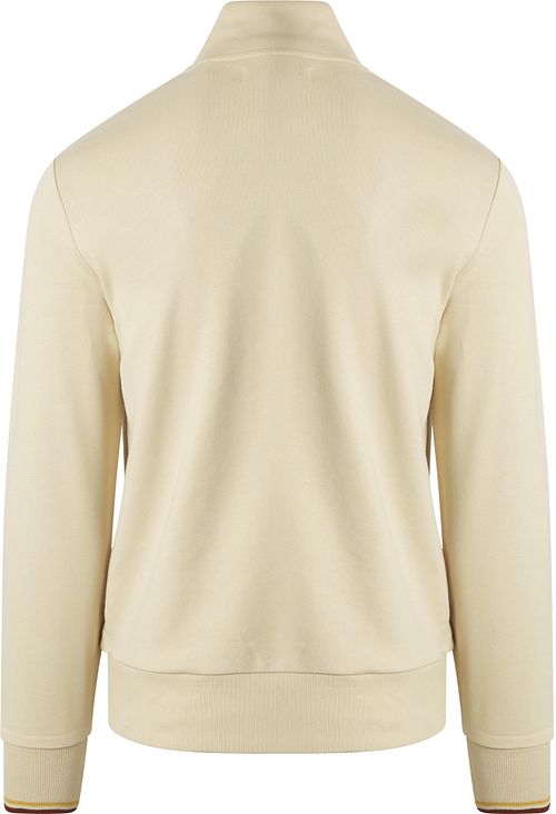 Fred Perry Half Zip Trui Ecru Product / Achterkant