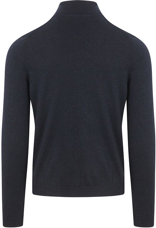 Jersey de cuello alto Suitable Cable en azul marino Product / Achterkant