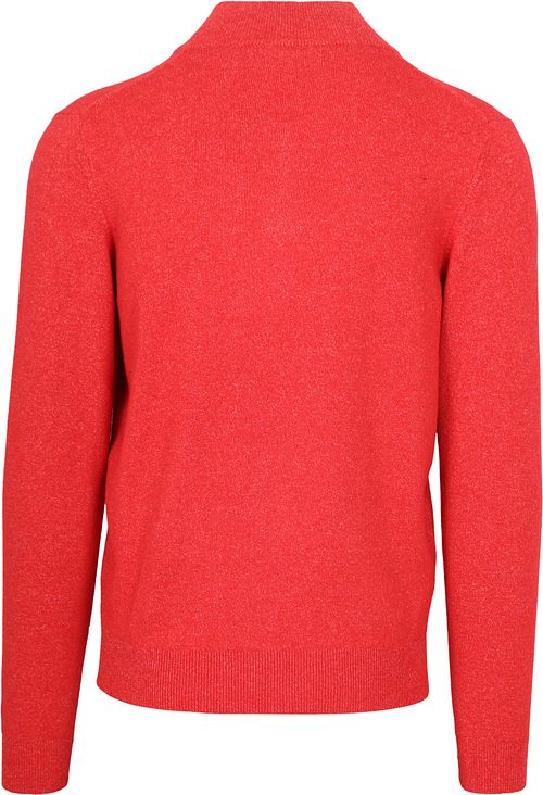 NZA Half Zip Sweater Christopher Melange Red Product / Achterkant