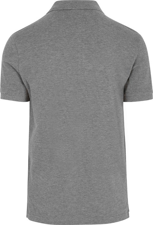 Profuomo Piqué Poloshirt Melange Grå Product / Achterkant