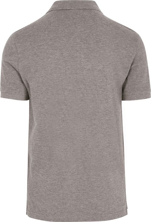Profuomo Piqué Poloshirt Melange Bruin Product / Achterkant