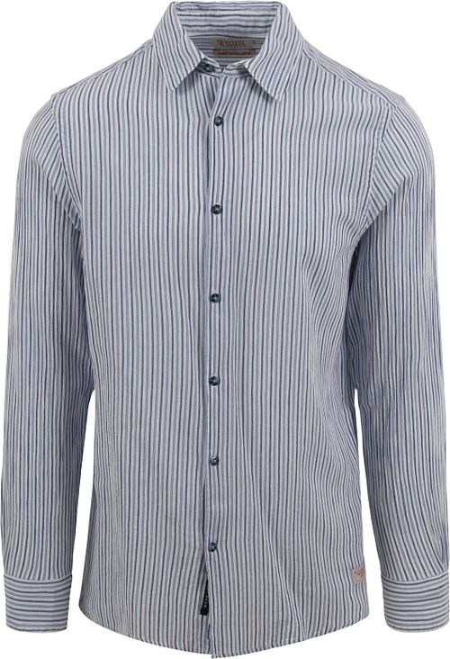 Scotch and Soda Overhemd Streep Lichtblauw Product