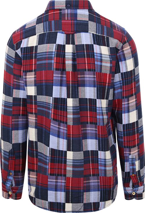 Scotch and Soda Skjorta i Rutigt Flanell Blått Product / Achterkant