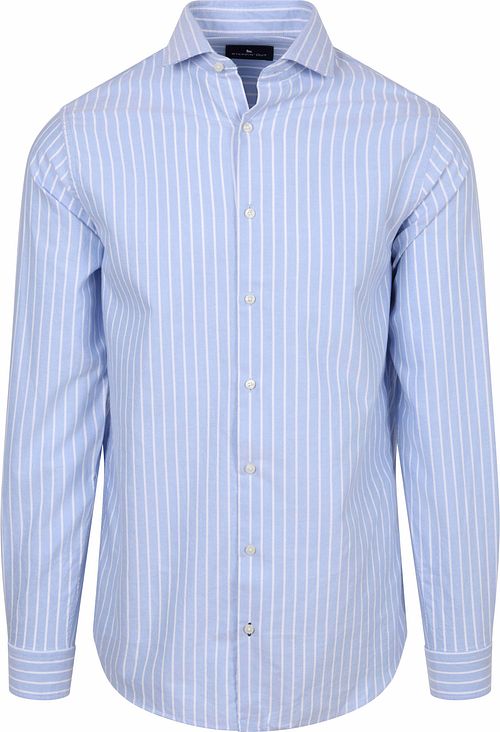 Steppin' Out Hemd Oxford Streep Lichtblauw Product