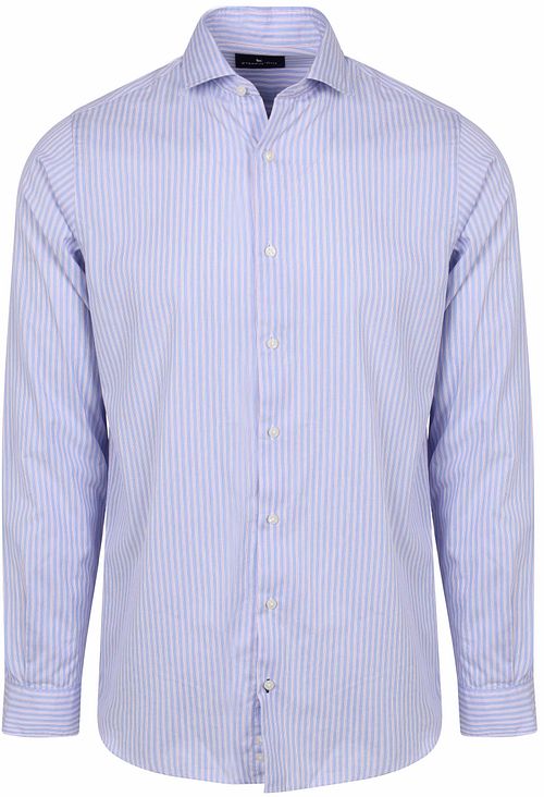 Steppin' Out Skjorta Twill Randig Ljusblå Röd Product