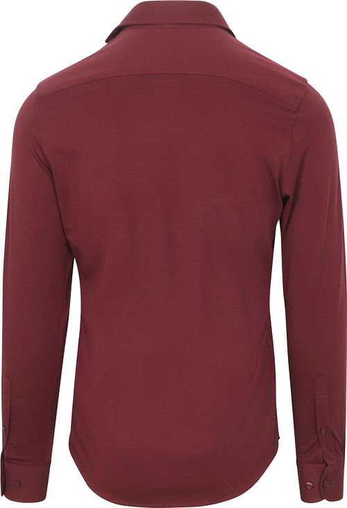 Suitable Camicia Sorona color rosso vino Product / Achterkant