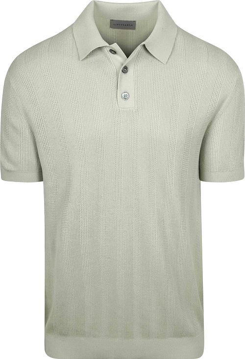 Suitable Knitted Polo Jacquard Vert Clair Product