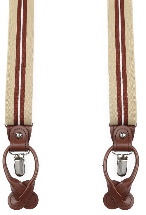 Suitable Luxe Hosenträger Streifen Beige Product