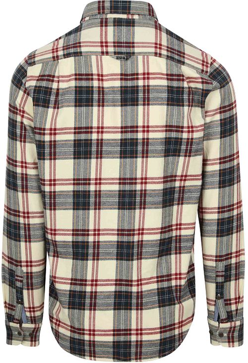 Superdry Chemise à Carreaux Lumberjack Off White Product / Achterkant