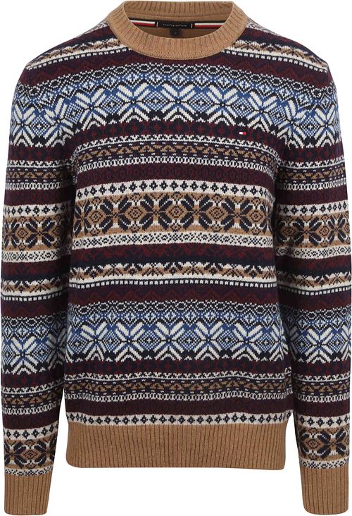 Tommy Hilfiger Fairisle Trui Print Camel Product