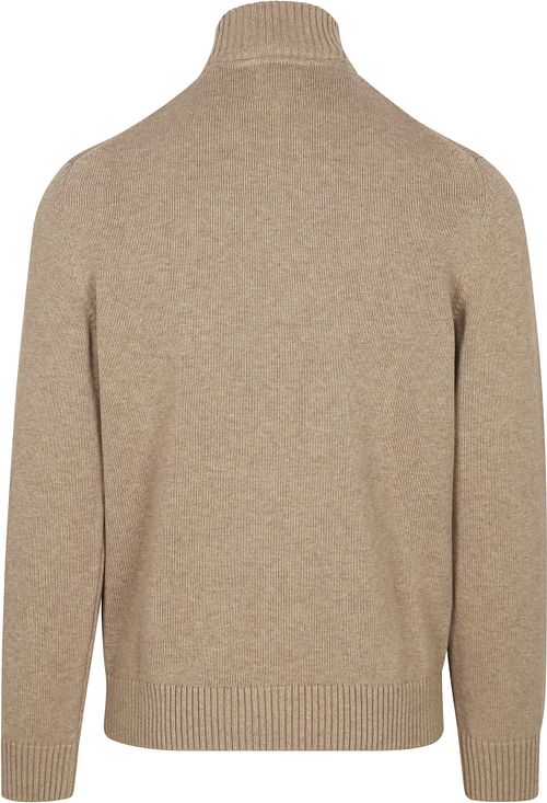 Gant Half Zip Pull Laine Beige Product / Achterkant