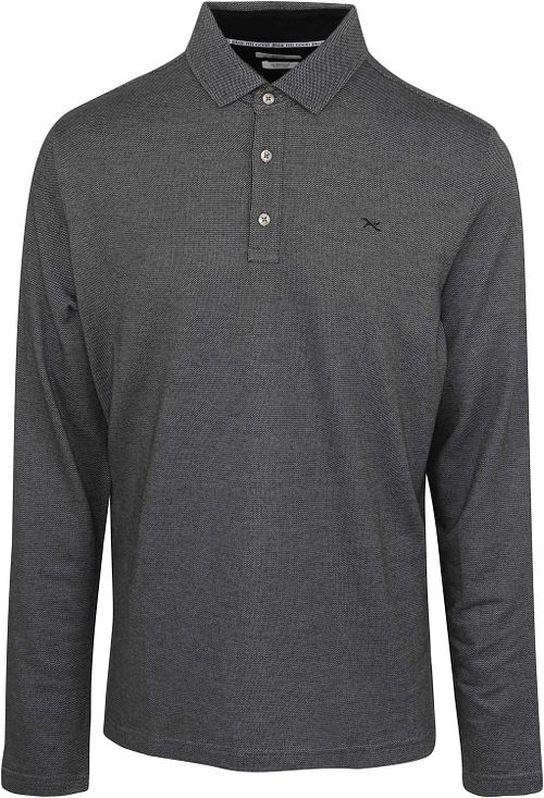 Brax Longsleeve Polo Melange Black Product