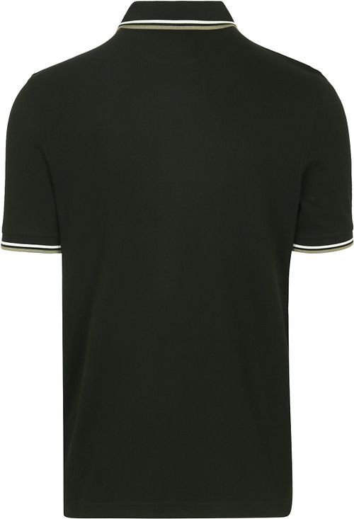 Fred Perry Polo Twin Tipped M3600 Donkergroen Product / Achterkant