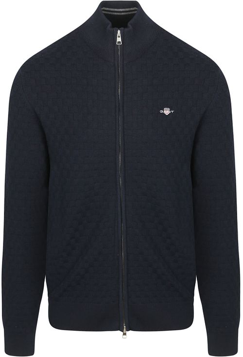 GANT gilet testurizzato blu scuro Product