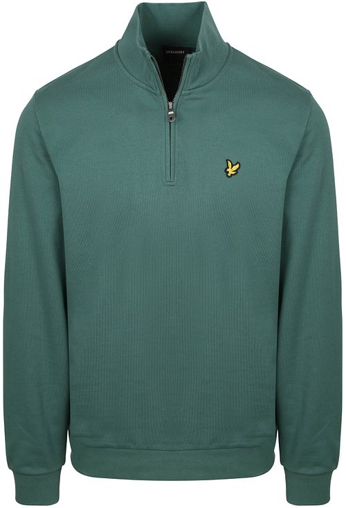 Lyle & Scott Sweat Half Zip Everglade Groen Product