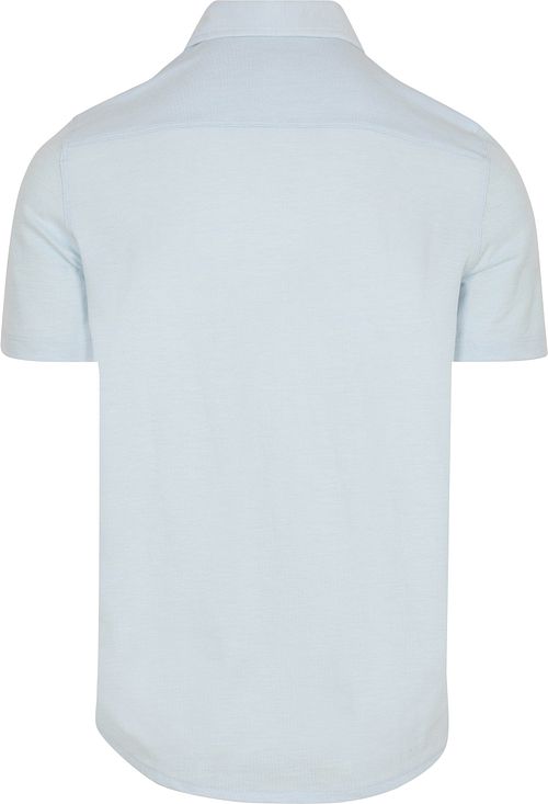 NZA Shirt Short Sleeve Piqué Sky Blue Product / Achterkant