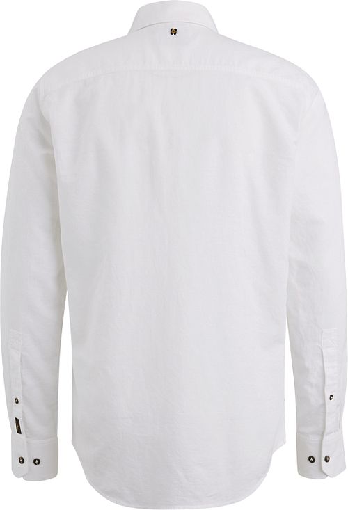 PME Legend Chemise Blend Lin Blanc Product / Achterkant