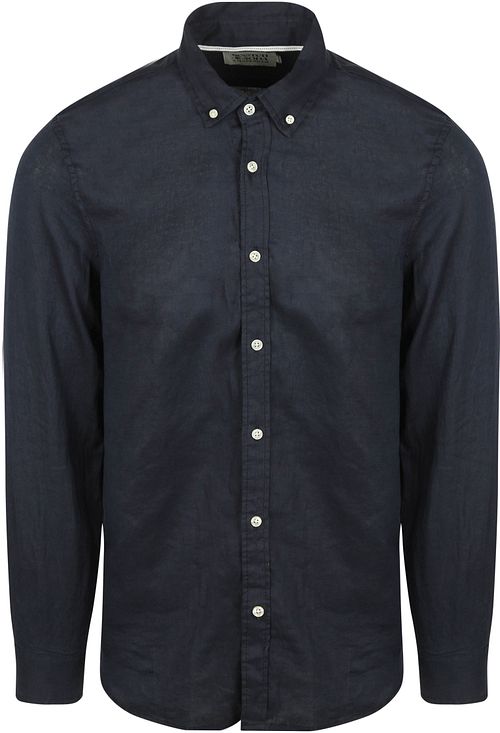 Scotch and Soda Linnen Overhemd Navy Product