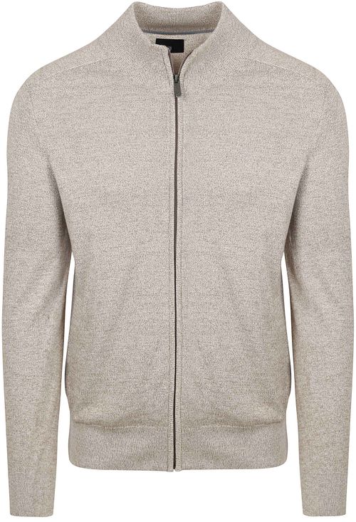 State Of Art Vest Melange Mouline Kaki