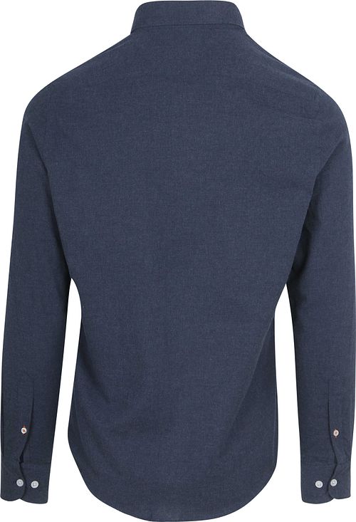 Suitable Skjorte Flannel Mørkeblå Product / Achterkant