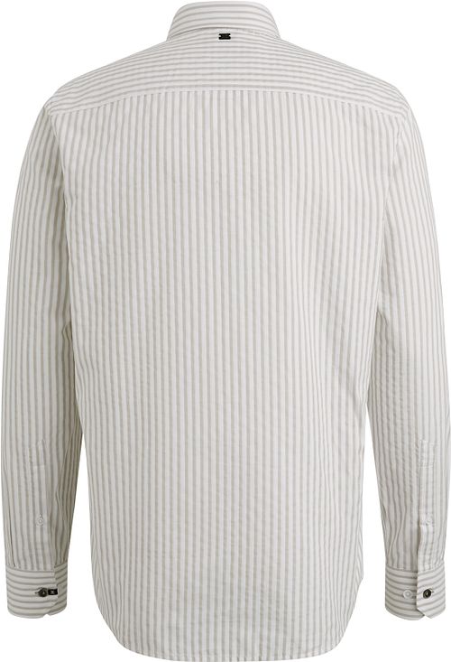 Vanguard Hemd Dobby Streif Beige Product / Achterkant