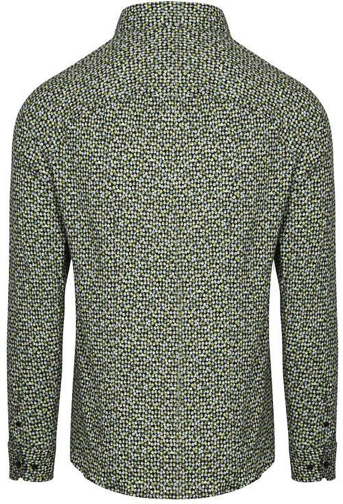 Desoto Chemise Imprimée Pois Vert Product / Achterkant
