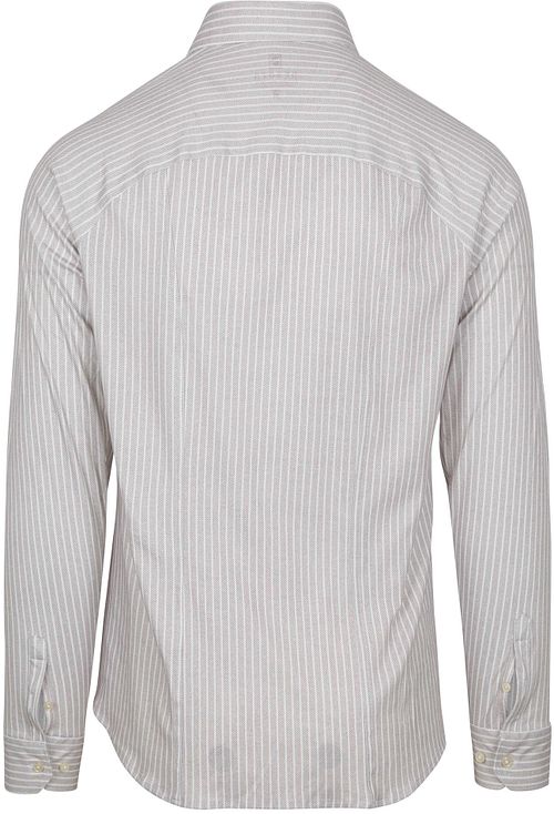 Desoto Shirt Kent Stripes Beige Product / Achterkant