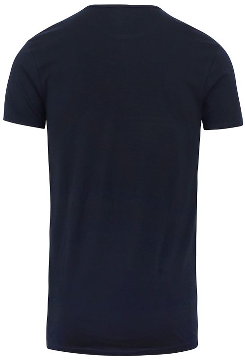 Garage Basic T-Shirt elástico azul marino de cuello redondo Product / Achterkant
