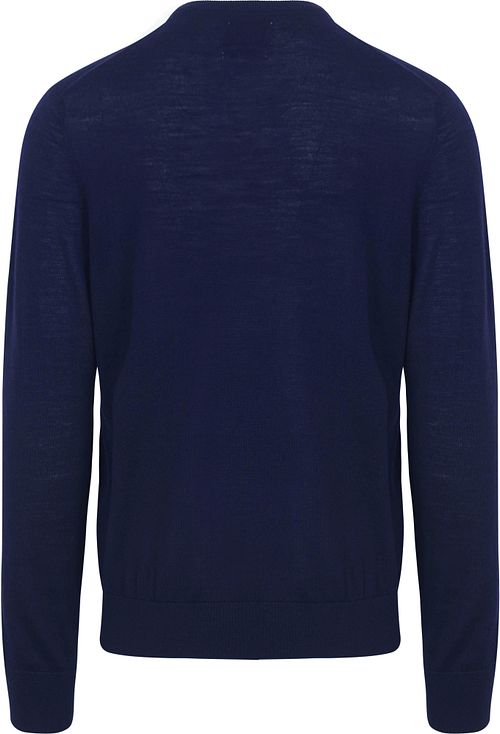 King Essentials The John Pullover z merynosów, granatowy Product / Achterkant