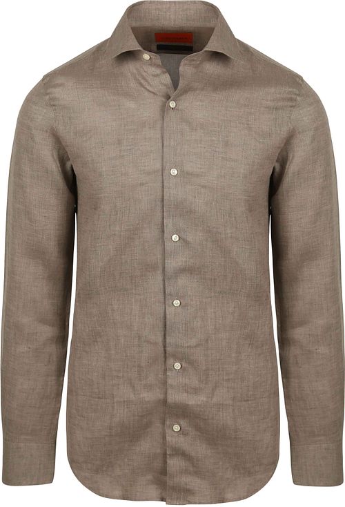 Koszula Suitable z lnu w kolorze taupe Product