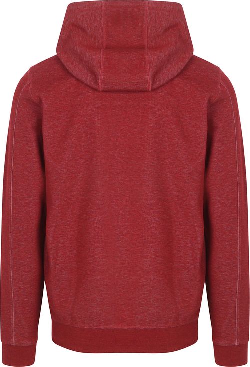 NZA Hettegenser Diamond Logo Interlock Melange Kirsebær Rød Product / Achterkant