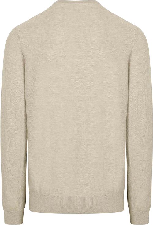 Sweter Profuomo Structure w kolorze beżowym Product / Achterkant