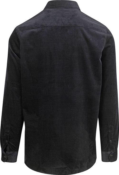 Scotch and Soda Solid Corduroy Overhemd Zwart Product / Achterkant