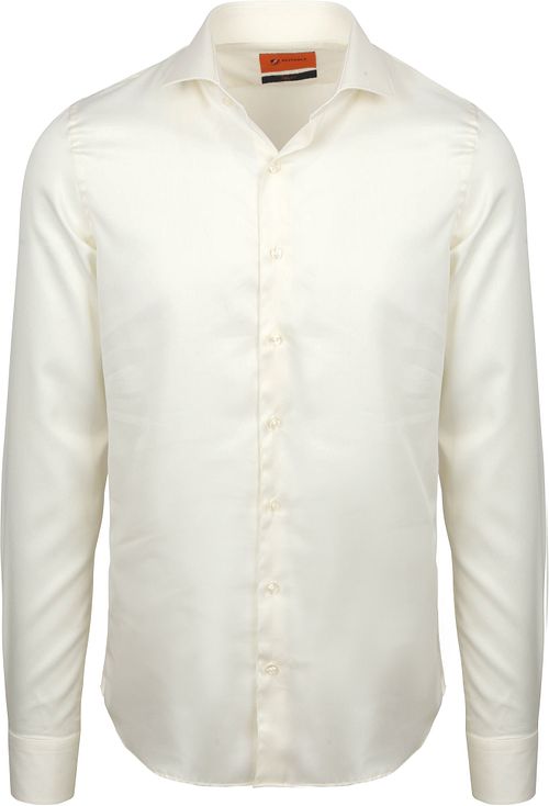 Suitable Hemd Extra Long Sleeves Twill Ecru Product