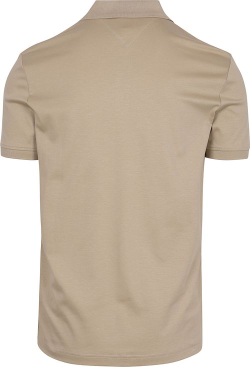 Tommy Hilfiger Half-Zip Polo Shirt Interlock Beige Product / Achterkant