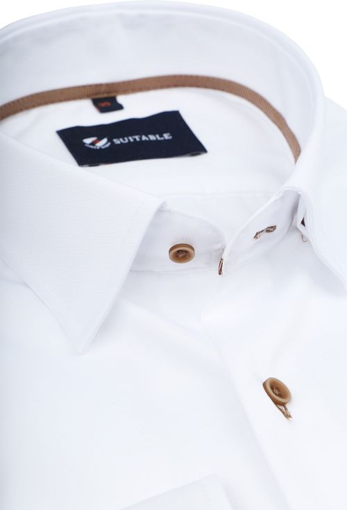 Suitable Overhemd Twill Wit Product / Detail
