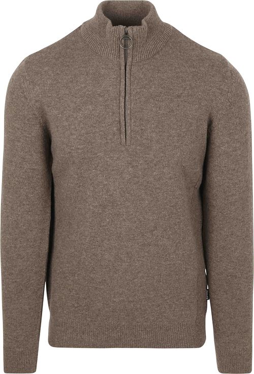 Barbour Half Zip Pullover Wolle Taupe Product