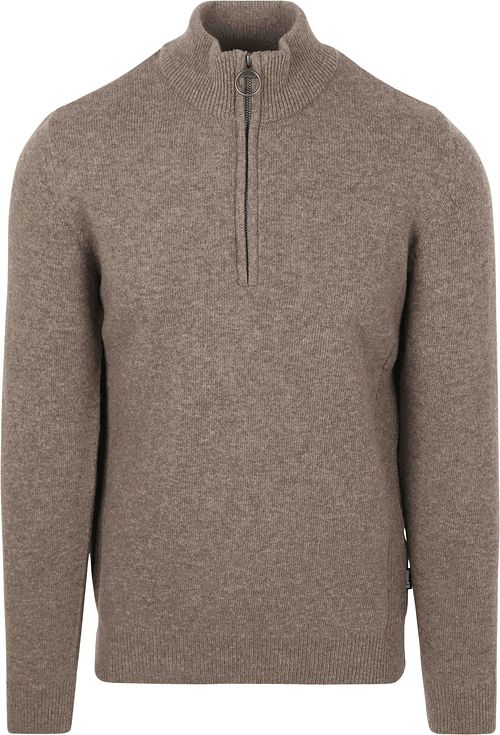 Barbour Jersey Lana Half Zip Taupe Product